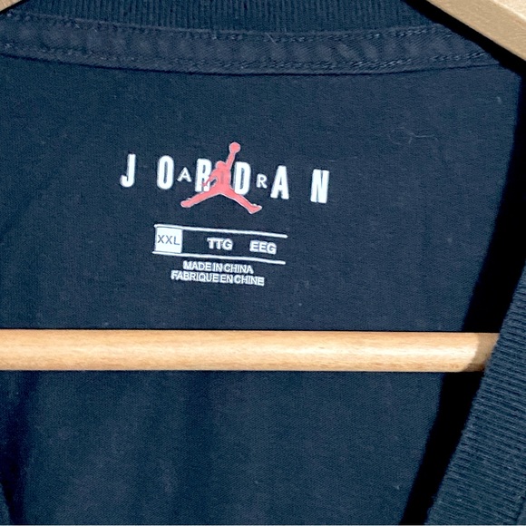 NIKE Air Jordan Classic Jumpman Black/Gold Men's Basketball T-Shirt XXL - Picture 4 of 4